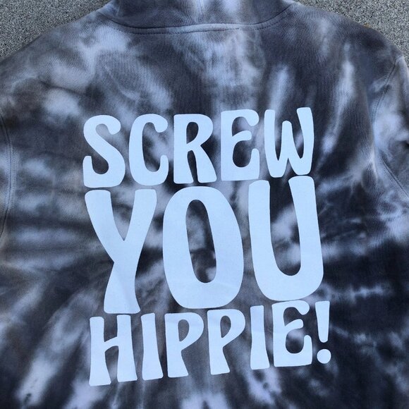 2017 HUF x SOUTH PARK Screw You Hippie Hoodie Sweatshirt SM Tie Dye Cartman Mens - Picture 3 of 11